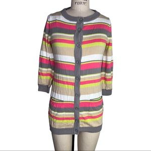Striped cardigan sweater S